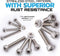 304 Stainless Steel Screw and Nut 535pcs, M2 M3 M4 Hex Socket Head Cap Screws Assortment Set Kit