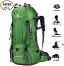 60L Waterproof Lightweight Hiking Backpack with Rain Cover,Outdoor Sport Travel Daypack for Climbing Camping Touring