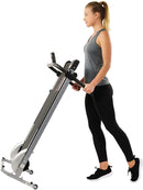 Sunny Health & Fitness SF-T1407M Manual Walking Treadmill, Gray