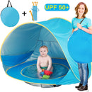 Baby Beach Tent, Pop Up Portable Sun Shelter with Pool, 50+ UPF UV Protection & Waterproof 300MM, Summer Outdoor Baby Tent for Aged 0-4 Infant Toddler Kids Parks Beach Shade by TURNMEON