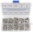 HVAZI #2-56 UNC Stainless Steel Phillips Pan Head Machine Screws Nuts Assortment Kit (#2-56UNC)