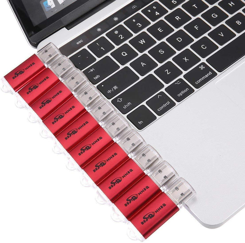 BestRunner 10Pcs USB Flash Drive USB 2.0 Memory Stick Pen Drive USB Storage Thumb Stick 256MB Small Capacity [NOT 256GB] Red