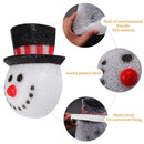 2 Pack Christmas Snowman Porch Light Covers Christmas Holiday Decoration for Outdoor Wall 12"x9.5"x6"