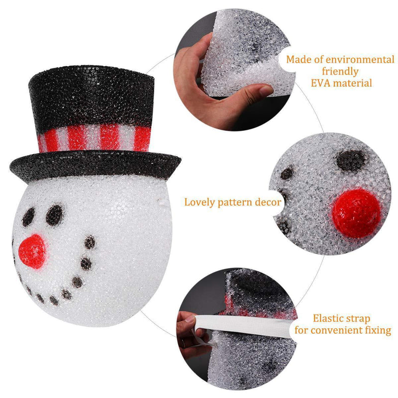 2 Pack Christmas Snowman Porch Light Covers Christmas Holiday Decoration for Outdoor Wall 12"x9.5"x6"