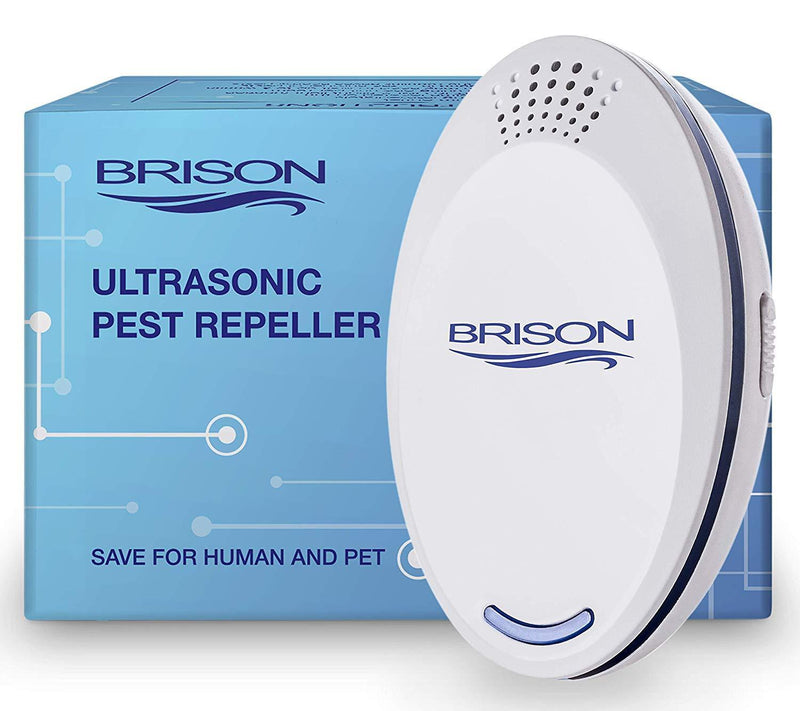 BRISON Ultrasonic Pest Repeller Plug-in Control Electronic Insect Repellent Gets Rid Mosquito Bed Bugs Roach Spiders Fleas Mice Ants Fruit Fl (4-Pack)