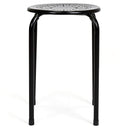 Best Choice Products Set Of 6 Backless Round Top Metal Stools (Black)