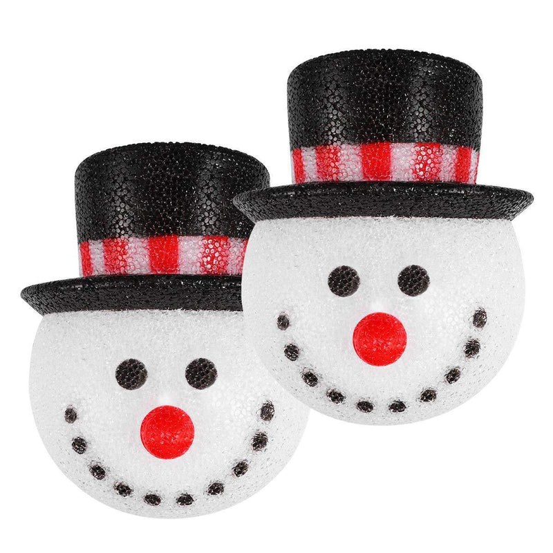 2 Pack Christmas Snowman Porch Light Covers Christmas Holiday Decoration for Outdoor Wall 12"x9.5"x6"