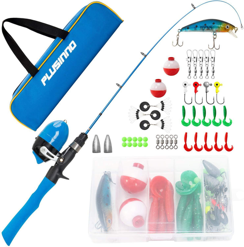 Kids Fishing Pole,Telescopic Fishing Rod and Reel Combos with Spincast Fishing Reel and String with Fishing Line