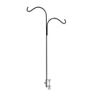 Ashman Double Span Black Deck Hook, Made of Premium Metal, Super Strong with 46-Inch Length and ideal for Bird Feeders, Plant Hangers, Coconut Shell Hanging Baskets, Lanterns and Wind Chimes and more!