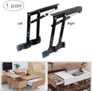 Sauton 1pair Folding Lift up Top Table Mechanism Hardware Fitting Hinge Spring Standing Desk Frame