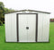 8'X6'Outdoor Storage Shed Garden Tool House with Sliding Door for Backyard Lawn,Patio,Yard(White)