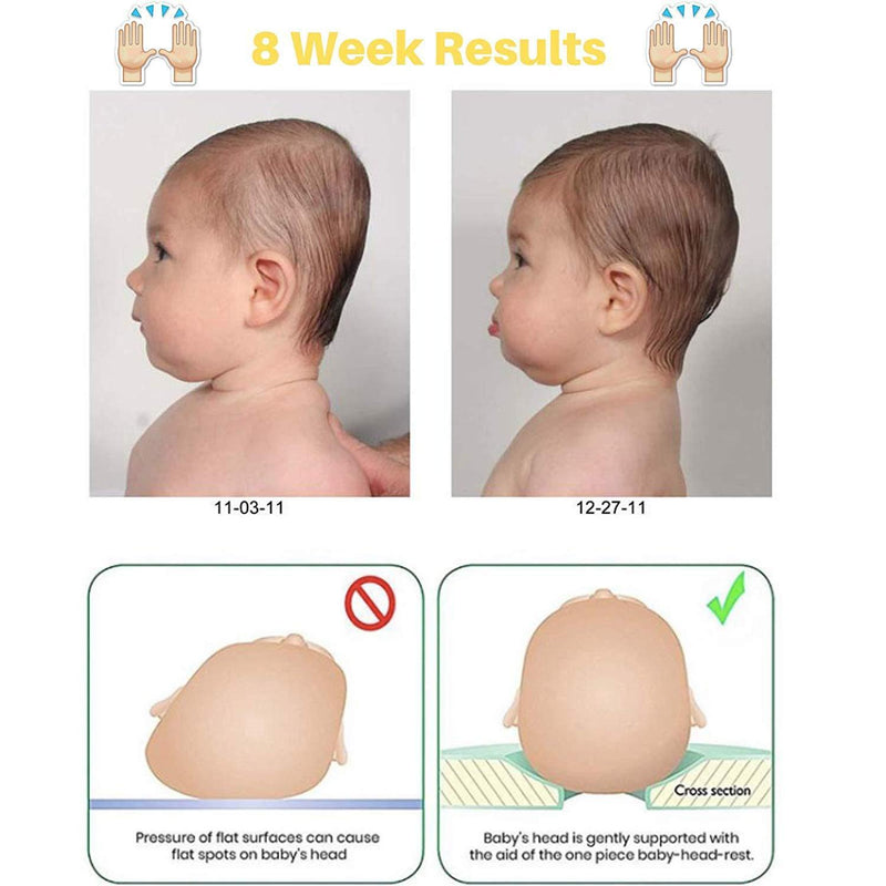 Baby Pillow for Flat Head Syndrome Prevention, Prevent Plagiocephaly for Infants & Newborn Registry, Head Shaping Pillow by Sweeterbaby