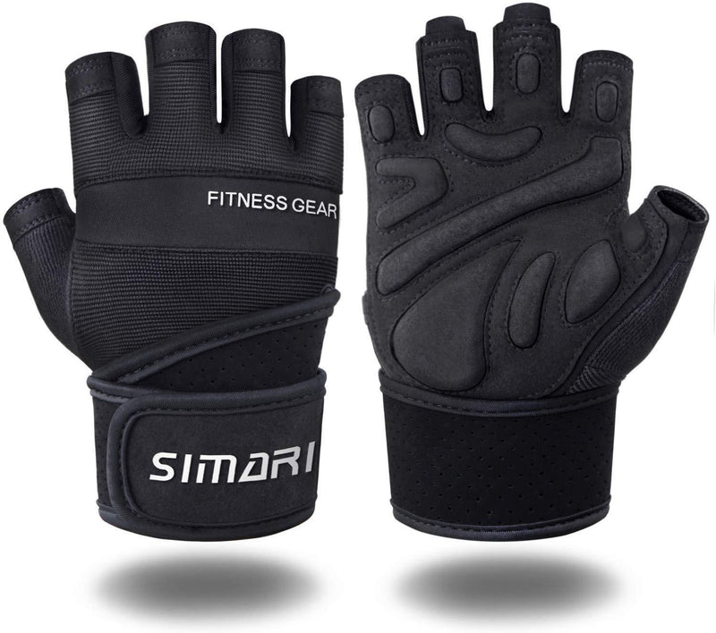 SIMARI Workout Gloves for Women Men,Training Gloves with Wrist Support for Fitness Exercise Weight Lifting Gym Lifts,Made of Microfiber SMRG905