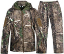 NEW VIEW Hunting Jacket Waterproof Hunting Camouflage Hoodie for Men,Hunting Suit