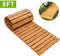 Reliancer 8' Wooden Garden Pathway Weather-resistant Straight Walkway Roll Out Cedar Outdoor Patio Path Rustic Decorative Garden Boardwalk Walkways Roll Up Beach Wood Road Floor Wedding Party Pathways