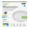 Feit 15" Round Flat Panel, Edge-Lit, Color Selectable 3 in 1, 3000K/4000K/ 5000K, White Trim, Energy Star