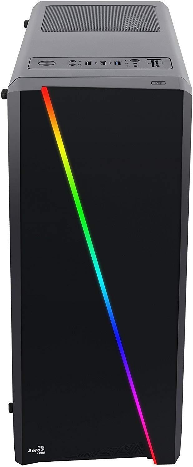 AeroCool Cylon RGB Mid Tower with Acrylic Side Window, Black