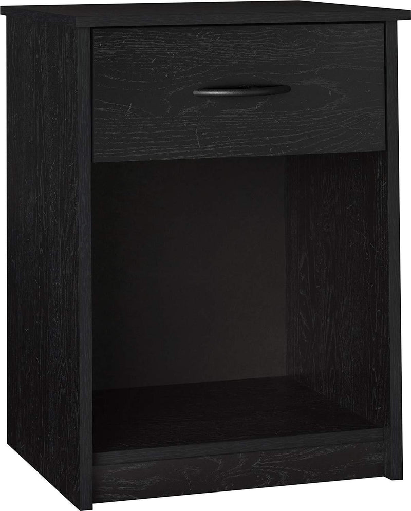 Ameriwood Home Core Nightstand, Black Oak