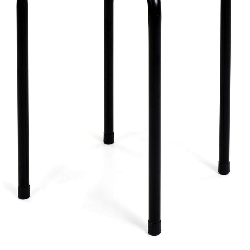 Best Choice Products Set Of 6 Backless Round Top Metal Stools (Black)