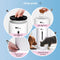 amzdeal Automatic Cat Feeder Dog Feeder Cat Food Dispenser with Programmable Meal Size and Time, 4 Meals per Day, Suitable for Dog and Cat