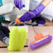 AIFUSI Mop Slippers Shoes Cover Microfiber Dust Mop Slippers Cleaning Floor House for Bathroom,Office,Kitchen, 5 Pairs/10 Piece Green/Blue/Yellow/Pink/Purple