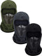 3 Pieces Balaclava Full Face Mask Ski Long Mask Windproof Sports Headwear for Hunting Fishing Activity Supplies