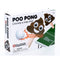 Master Toy Smiling Poo Pong Natural Brown 25 x 3 Wood Pong Game Set Paddles Ball Net