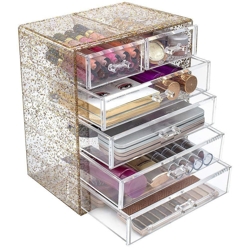 Sorbus Cosmetics Makeup and Jewelry Big Storage Case Display - Stylish Vanity, Bathroom