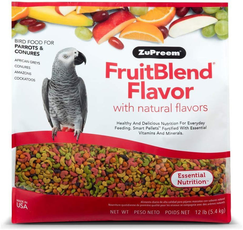 ZuPreem AvianMaintenance FruitBlend Premium Bird Diet for Medium & Large Birds