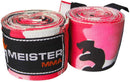 Meister Adult 180" Semi-Elastic Hand Wraps for MMA & Boxing (Pair)