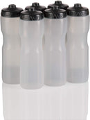 50 Strong Brand Jet Stream Sports Squeeze Water Bottle with One-Way Valve - Team Pack – Set of 6 Leak Proof Squirt Waterbottles - 28 Ounces -Perfect for Bikes - Made in USA