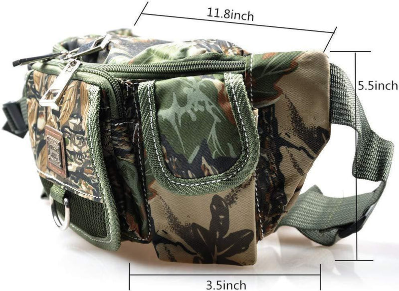 LUREMASTER Fishing Bag Multiple Pocket Waist Pack Adjustable Strap Por –  Dodomu, LLC