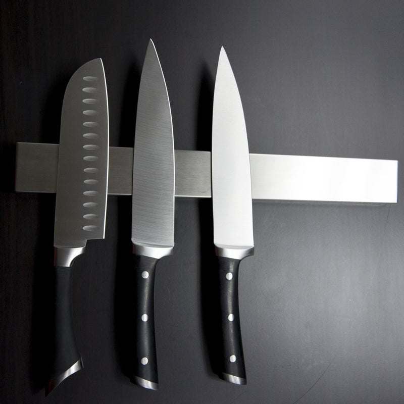 +Hot+ 16 Inch Stainless Steel Magnetic Knife Holder Magnetic Knife Strip, Magnetic Knife Bar Stainless Steel Easy to Install