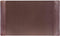 Dacasso Chocolate Brown Leather 34 by 20-Inch Desk Pad with Side Rails