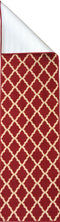 Ottomanson Ottohome Collection Contemporary Morrocan Trellis Design Non-Skid (Non-Slip) Rubber Backing Runner Rug, 20" X 59", Red