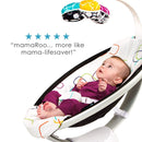 4moms mamaRoo 4 Baby Swing | Bluetooth Baby Rocker with 5 Unique Motions | Smooth, Nylon Fabric | Black Classic