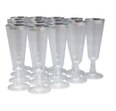 140 pc Plastic Classicware Glass Like Champagne Wedding Parties Toasting Flutes Party Cocktail Cups (Clear) by Oojami