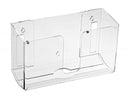 Alpine Industries Acrylic Wall-Mounted Paper Towel Dispenser - Single or Multiple Towel Retrieval - Bi Fold and C Fold (Black)