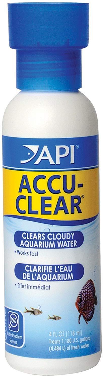 API ACCU-CLEAR Water clarifier, Clears cloudy aquarium water within several hours, Use weekly and when cloudy water is observed in freshwater aquariums only