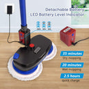 Electric Mop, Cordless Electric Spinner and Waxer, Powerful Floor Cleaner with Dual Spin, Tile and Laminate Floor, Super Quiet by iDOO