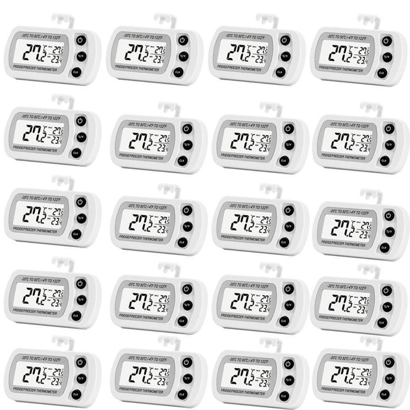 4 Pack Digital Refrigerator Freezer Thermometer,Max/Min Record Function with Large LCD Display by LinkDm