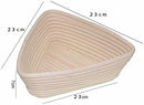 Banneton Bread Proofing Basket 8.5 inch Round Natural Rattan Cane Brotform with Linen Liner 2 Pack+ One Rubber Scraper+ One Silicone BBQ Brush by XUANNIAO