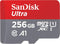 SanDisk 512GB Ultra MicroSDXC UHS-I Memory Card with Adapter - 100MB/s, C10, U1, Full HD, A1, Micro SD Card -  SDSQUAR-512G-GN6MA