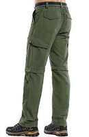 Mens Hiking Pants Adventure Quick Dry Convertible Lightweight Zip Off Fishing Travel Mountain Trousers