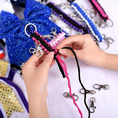 DEEKA Paracord Handmade Cheer Bows Holder for Cheerleading Teen Girls High School College Sports