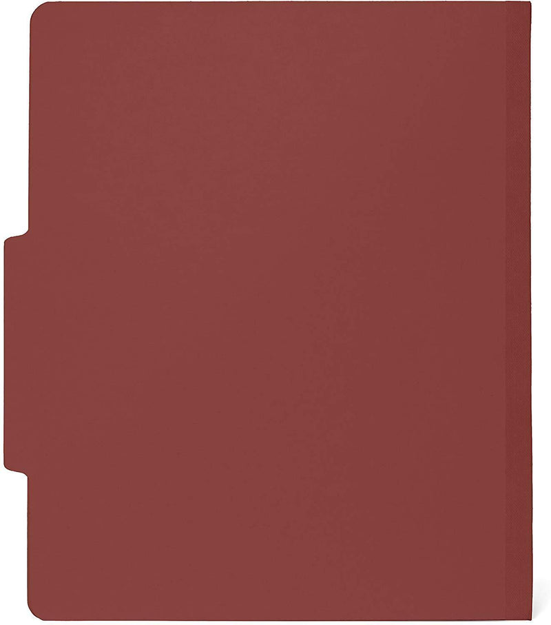 10 Red Classification Folders - 2 Divider - 2 Inch Tyvek Expansions - Durable 2 Prongs Designed to Organize Standard Medical Files, Law Client Files, Office Reports - Letter Size, Red, 10 Pack