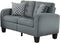 Homelegance Sinclair 84" x 107" Fabric Sectional Sofa, Gray