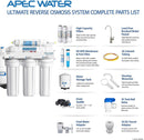 APEC Water Systems Ultimate RO-Hi Top Tier Supreme High Output Fast Flow Ultra Safe Reverse Osmosis Drinking Water Filter System