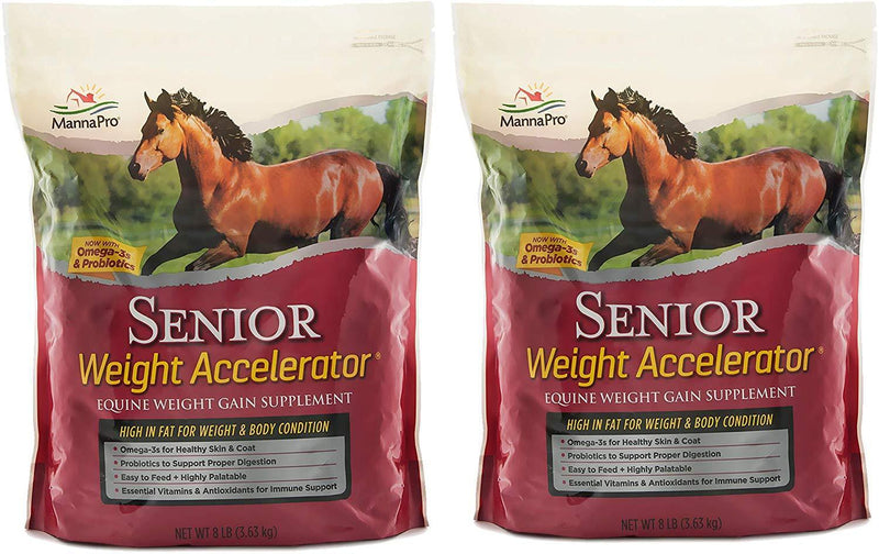 Manna Pro Senior Weight Accelerator for Horses, 8 lb