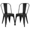 Poly and Bark Trattoria Side Chair in Black (Set of 4)